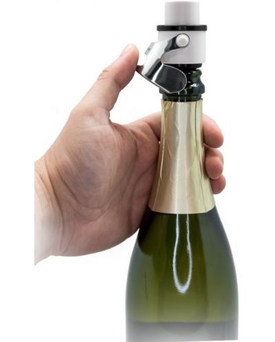 Metalni čep za šampanjac s pumpom 2 u 1 Vin Bouquet - Bijeli - 4